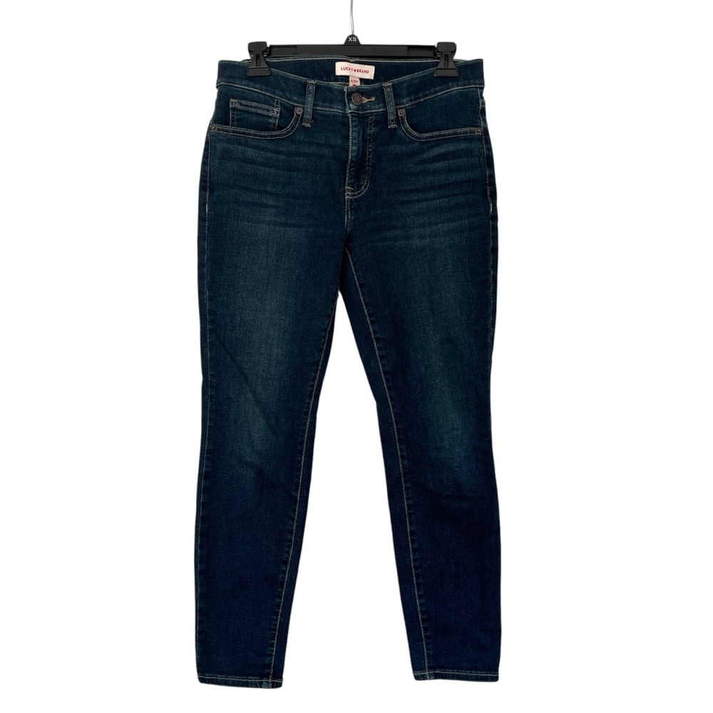Lucky Brand Ava mid rise skinny dark jeans 28